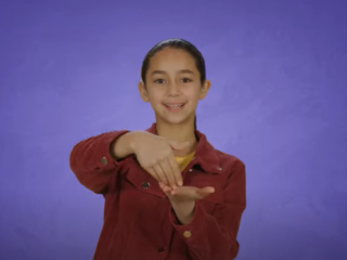 Sign language, forgiveness thumb